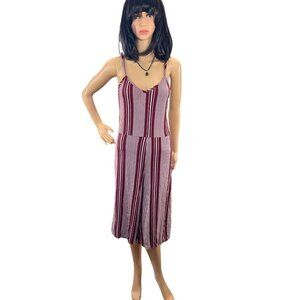 (5 for $25) Urban Rose Striped Cropped Wide Leg‎ Jumpsuit size Large